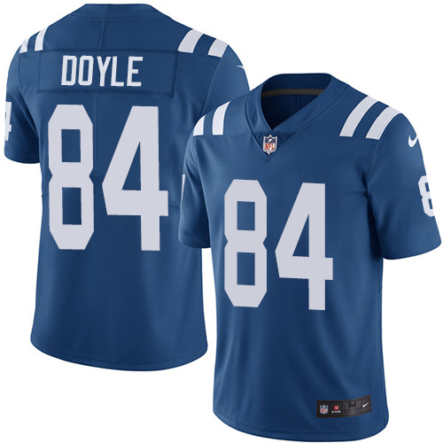 Indianapolis Colts 84 Limited Jack Doyle Royal Blue Nike NFL Home Men Vapor Untouchable jerseys